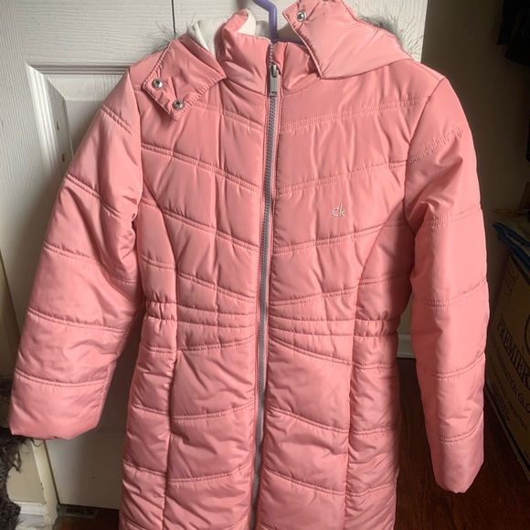 girls calvin klein coat